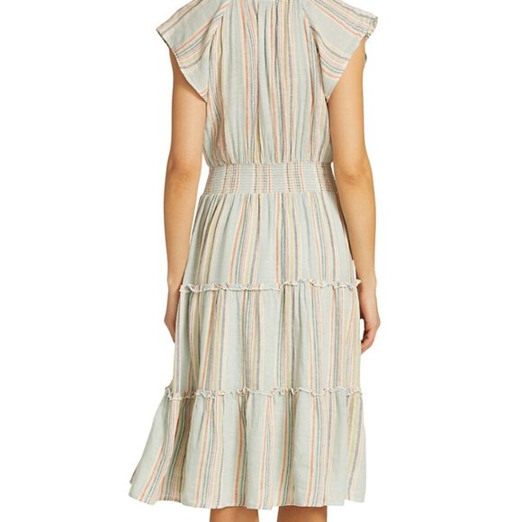 Rails Amellia Stripe Linen Midi Dress - Picture 2 of 8